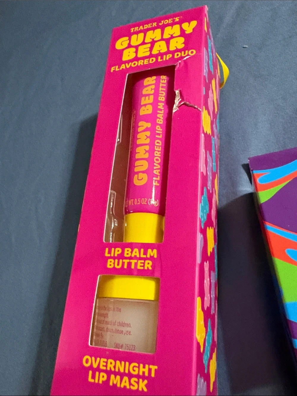 'Pouch with mirror, socks, Cinnamon Toast Crunch items and Trader Joe’s lip duo - Picture 3 of 11